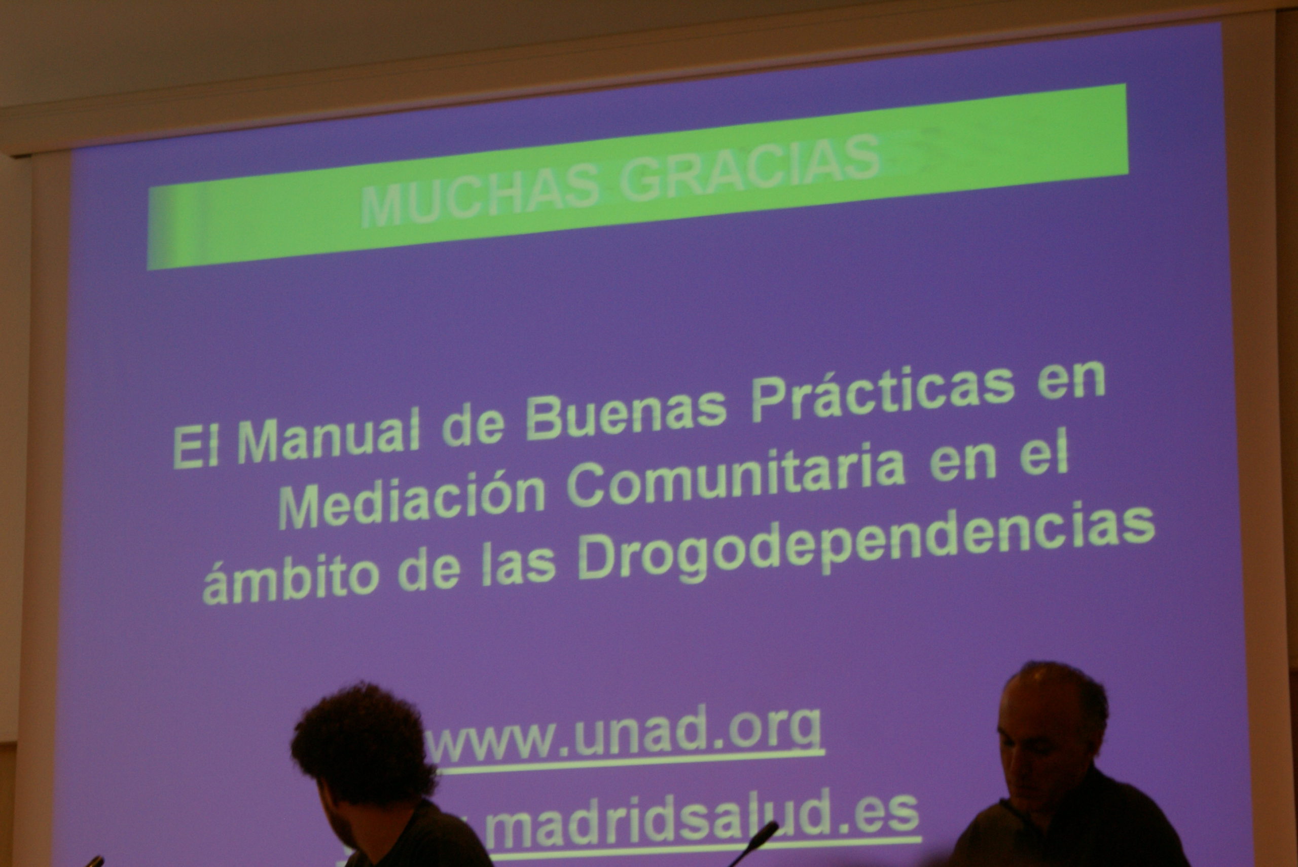 UNAD presento en Barcelona el Manual de Buenas Prácticas en mediación comunitaria en drogodependencias